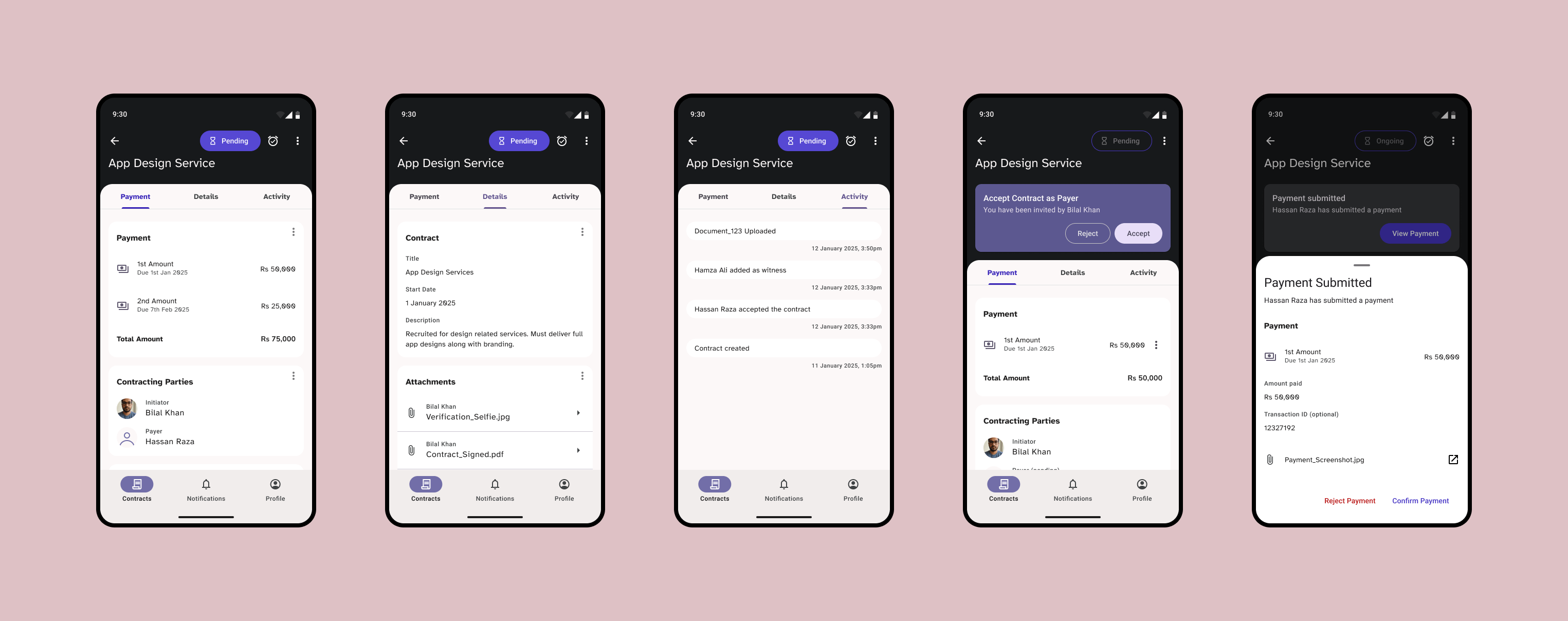 Samples for contract views and states<